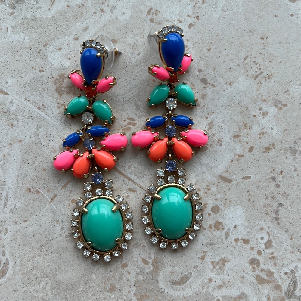 J. Crew multi colored earrings